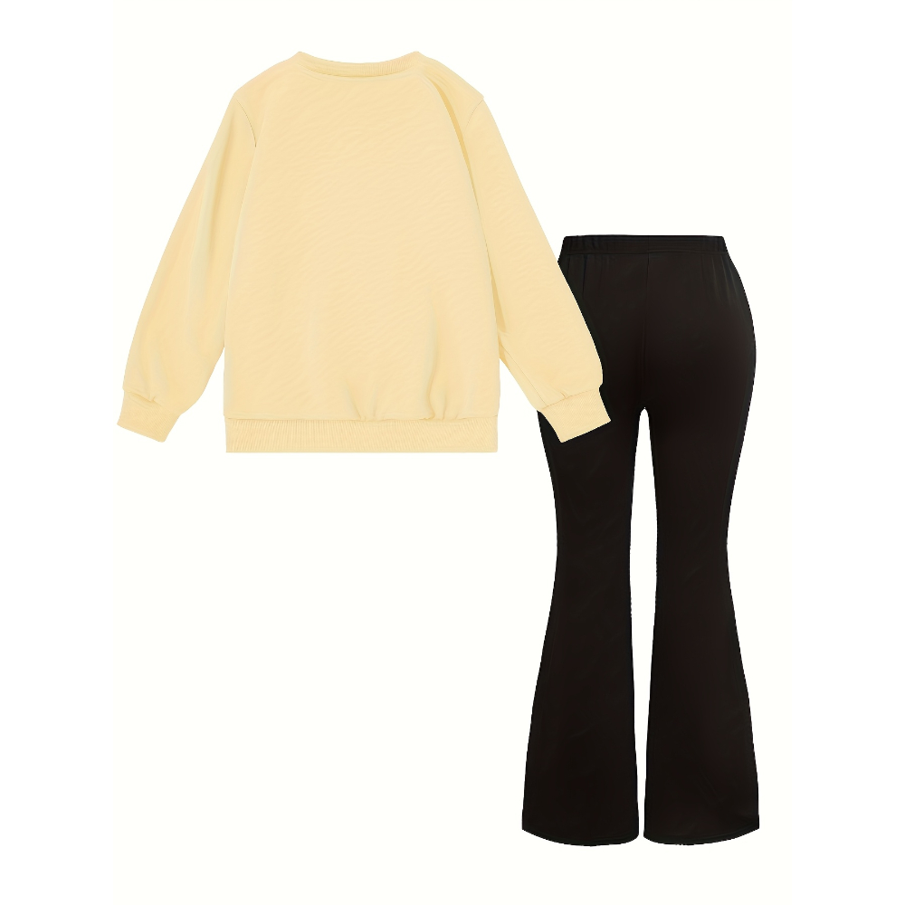 Twilight Sparkle Graphic Themed Sweatshirt And Flared Pants Set For Girls