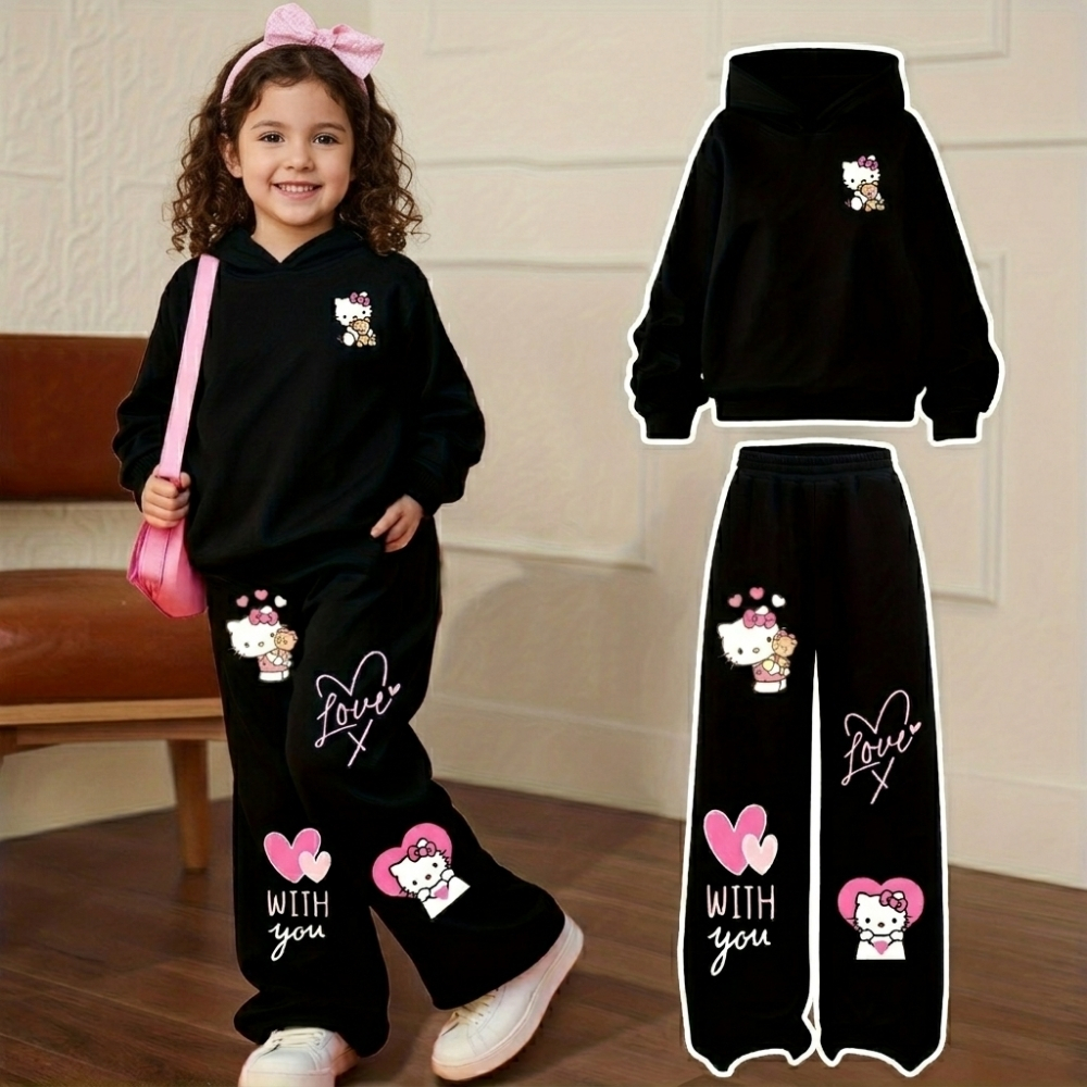 Twilight Sparkle Graphic Themed Sweatshirt And Flared Pants Set For Girls