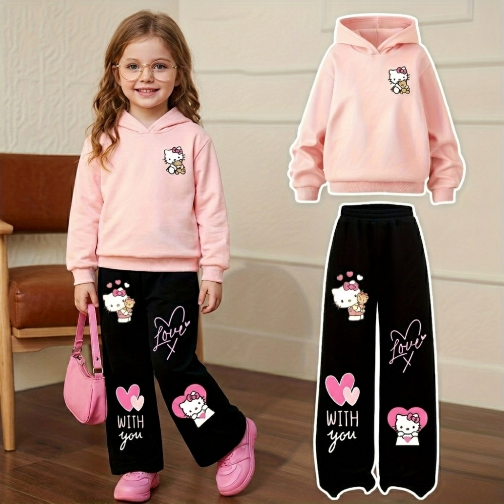 Twilight Sparkle Graphic Themed Sweatshirt And Flared Pants Set For Girls