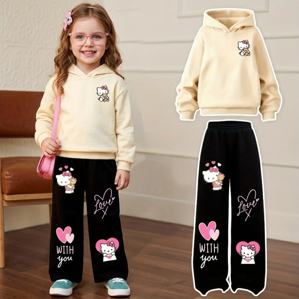 Twilight Sparkle Graphic Themed Sweatshirt And Flared Pants Set For Girls