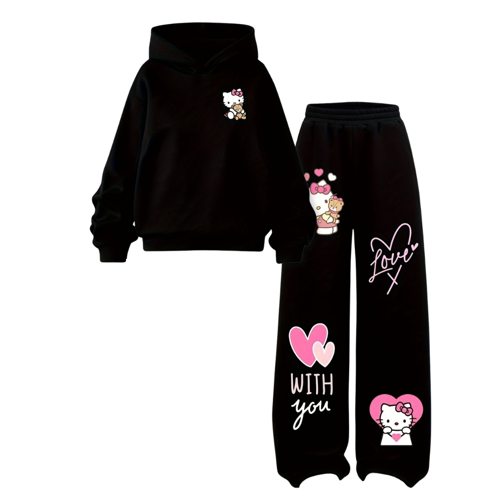 Twilight Sparkle Graphic Themed Sweatshirt And Flared Pants Set For Girls