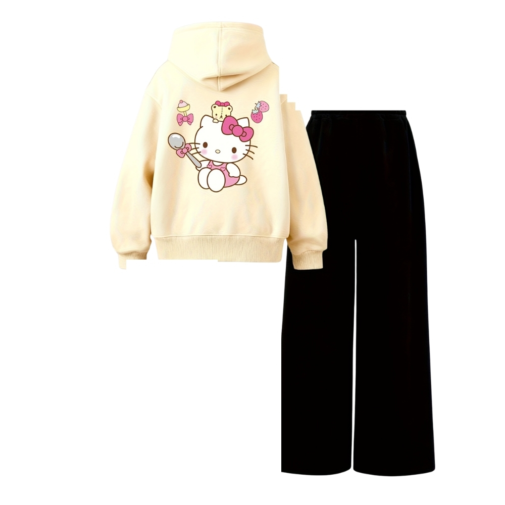 Twilight Sparkle Graphic Themed Sweatshirt And Flared Pants Set For Girls
