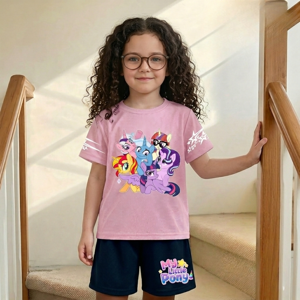 Twilight Sparkle Graphic Themed Sweatshirt And Flared Pants Set For Girls