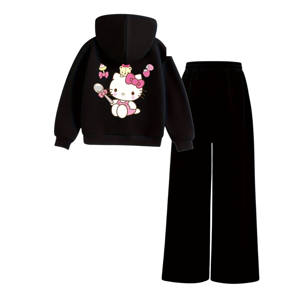 Twilight Sparkle Graphic Themed Sweatshirt And Flared Pants Set For Girls
