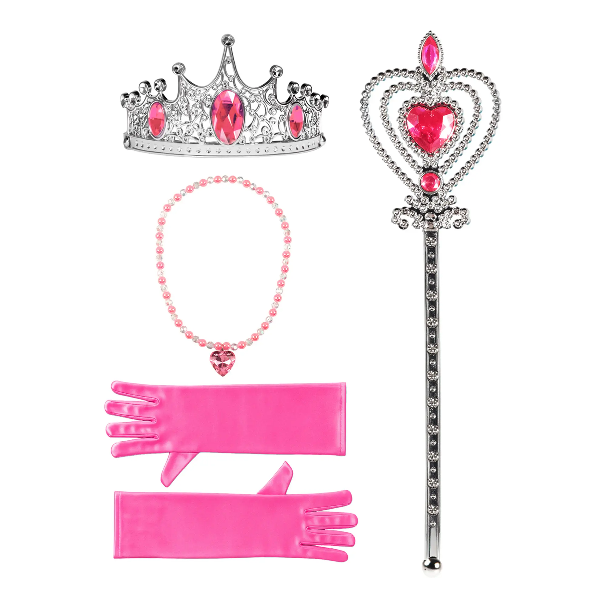 UPORPOR Pink Light-Up Ice Princess Dress for Girls