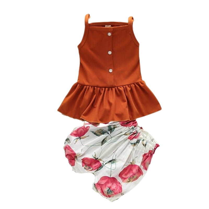 The Floral Skirt Set-Children Cloth Shop
