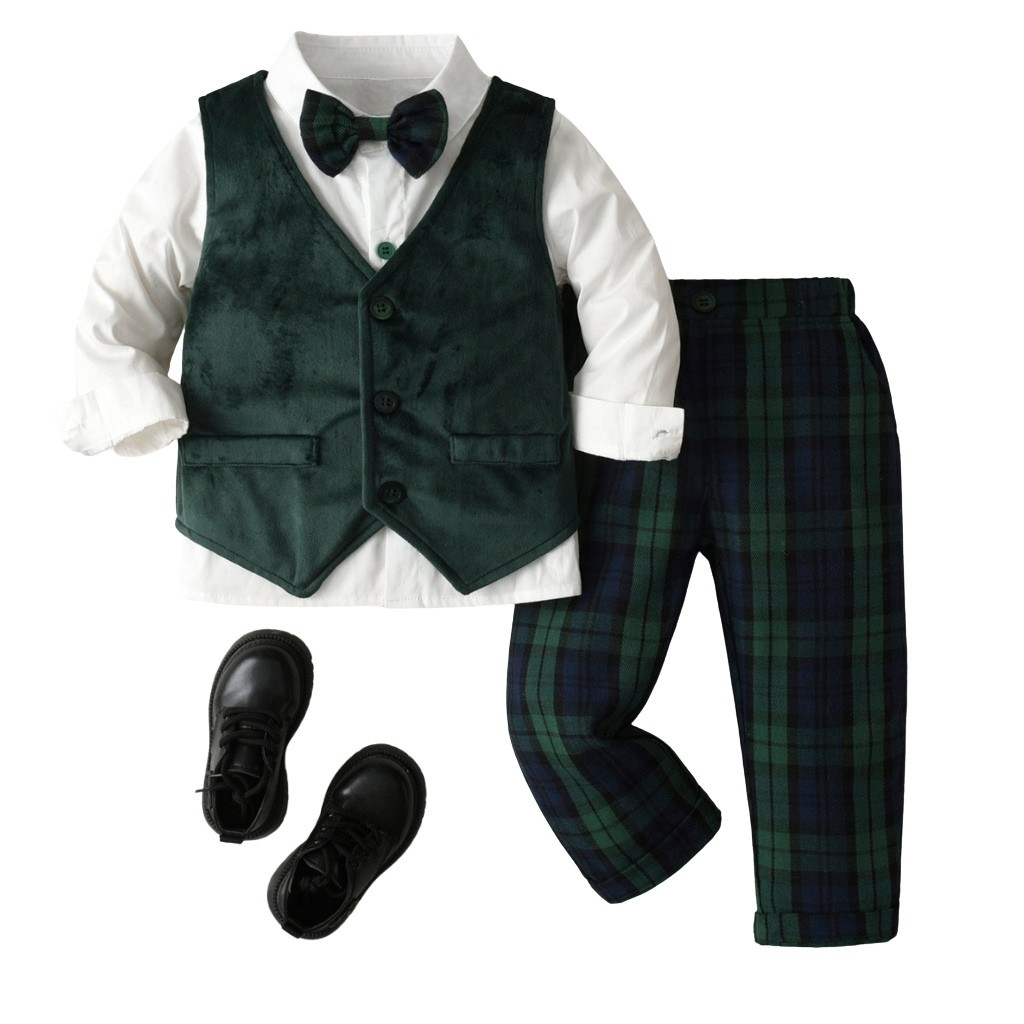 3 Pieces Formal Party Outfit Set For Boys