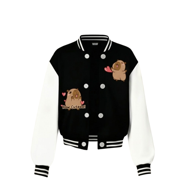 Comfortable Capybara Inspired Stylish Jacket For Girls 