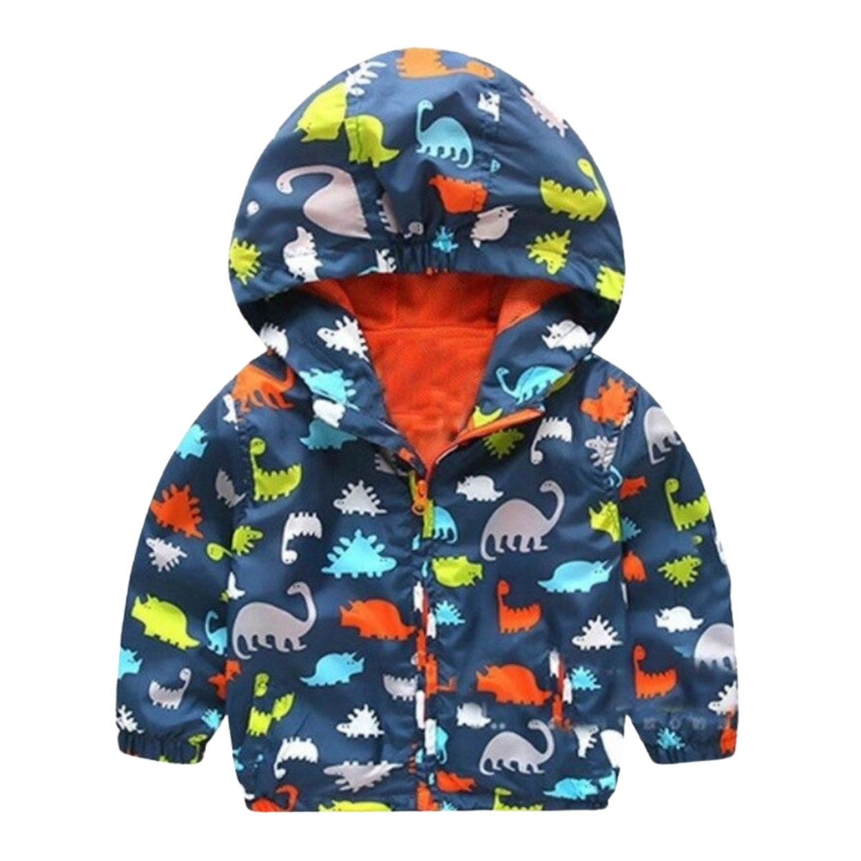 Funky Printed Cartoon Hooded Coat