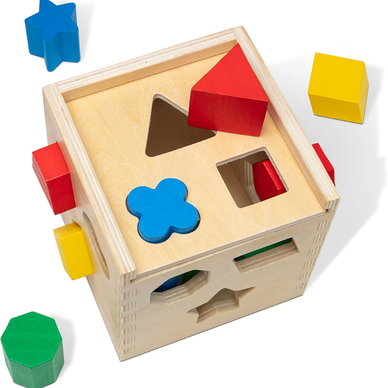 Classic Wooden Toy With 12 Shapes