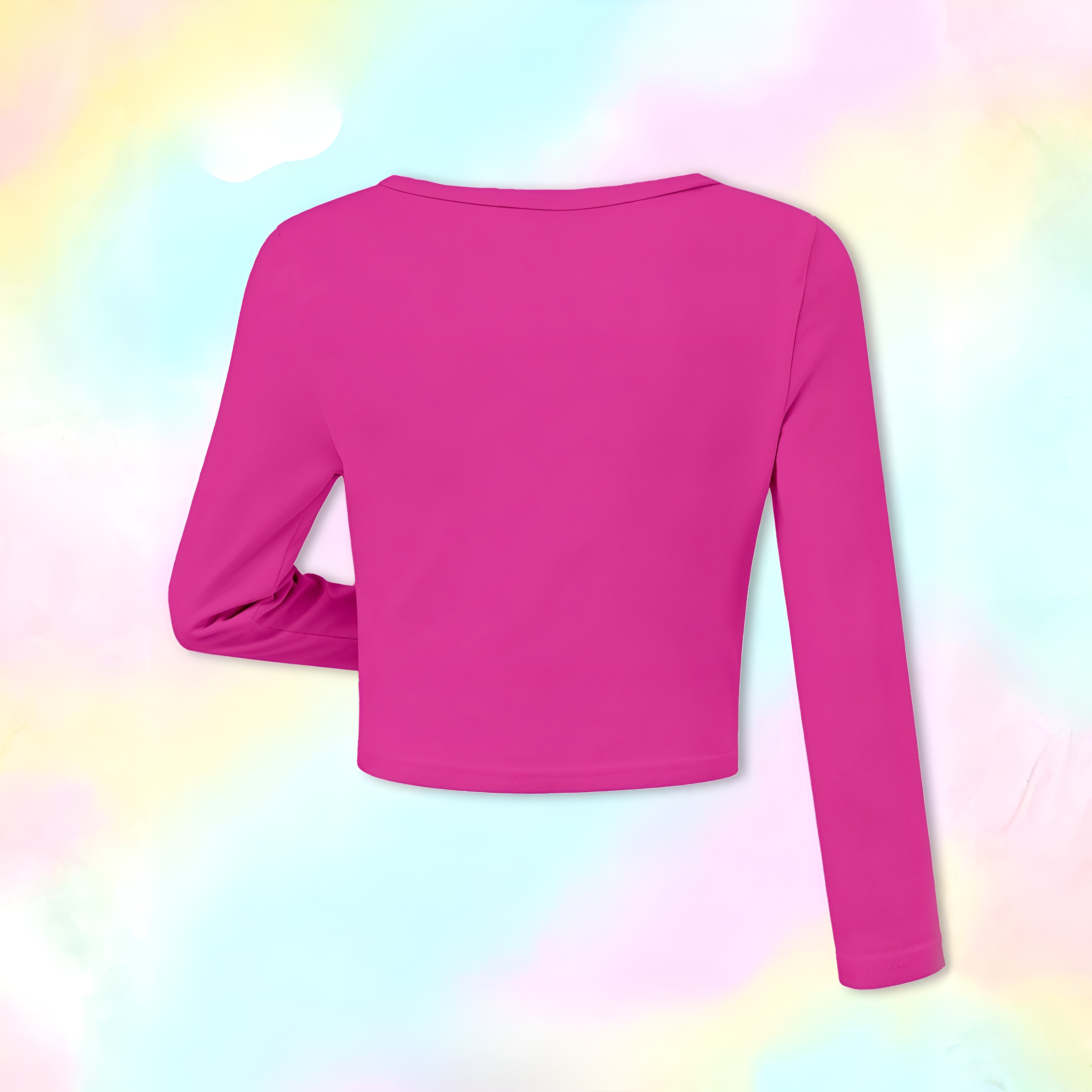 My Little Pony Pinkie Pie Long Sleeve Crop Top With Star Design For Girls