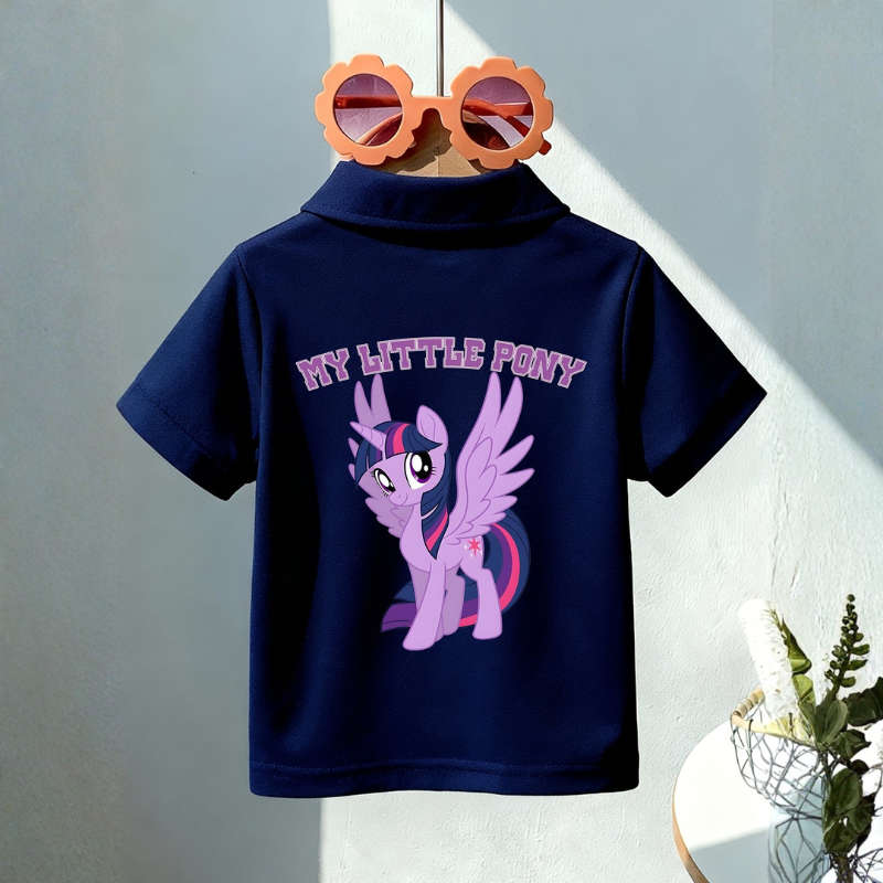Twilight Sparkle Cartoon Printed Polo T Shirt For Girls