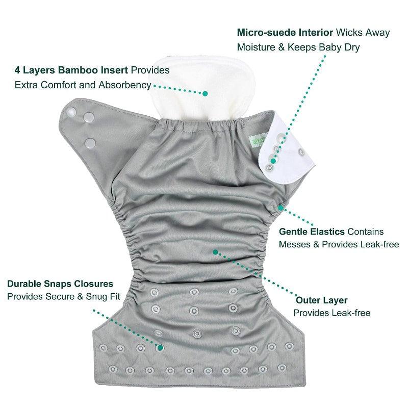 Reusable Infant Diaper Set-Children Cloth Shop