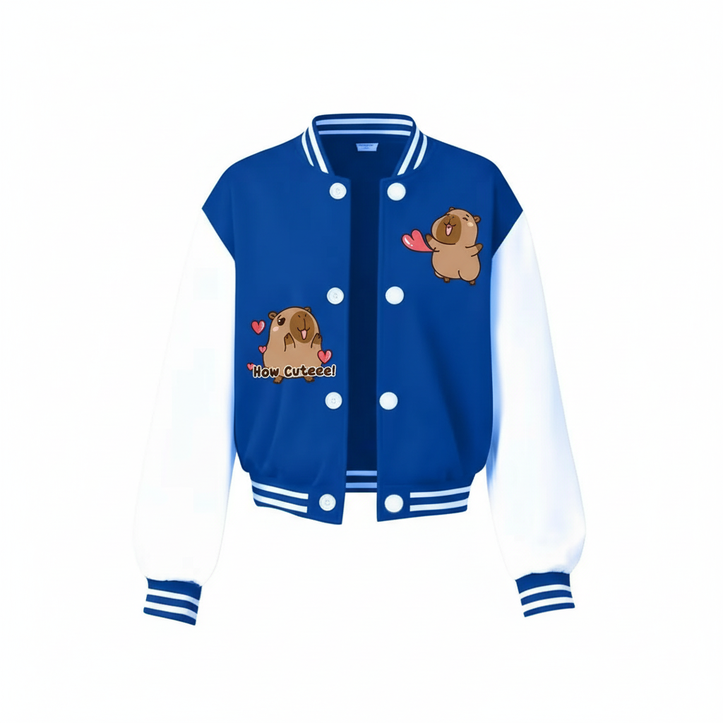 Comfortable Capybara Inspired Stylish Jacket For Girls 