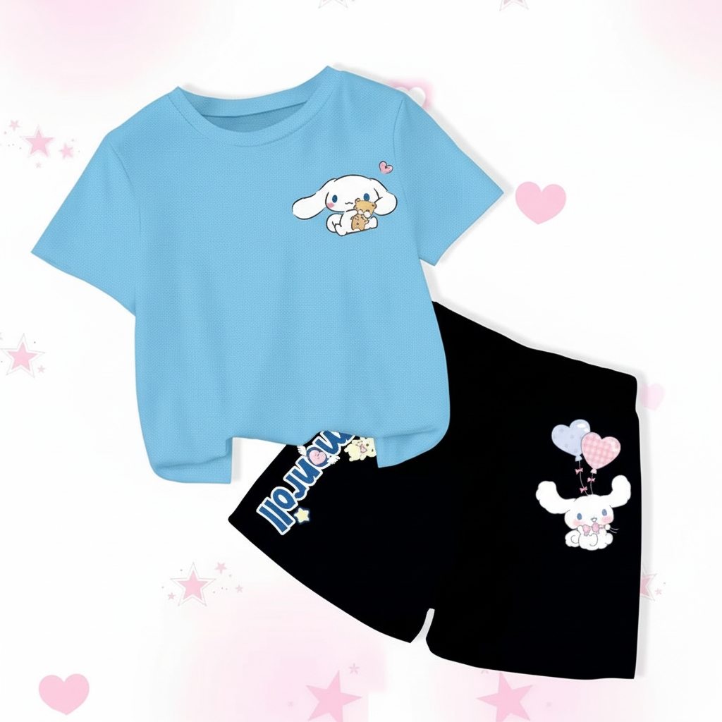 Cinnamoroll Printed 2 Piece Summer Set For Girls