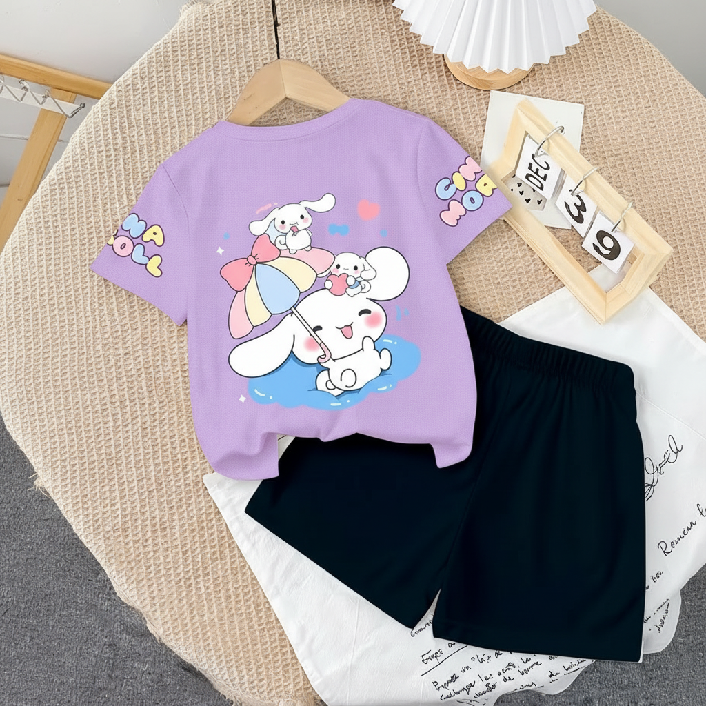 Cinnamoroll Inspired Summer Outfit Set For Girls