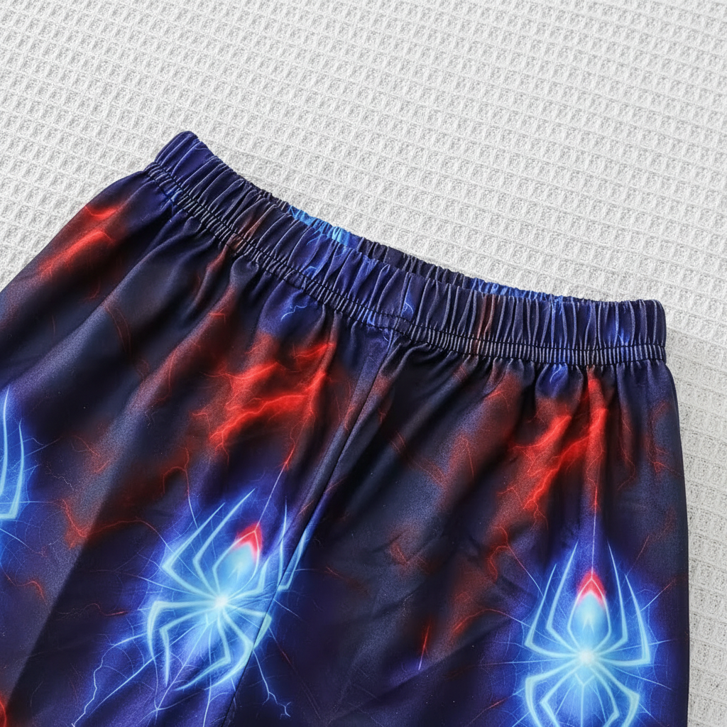 Long Sleeve T Shirt And Pant Set With Spider Design For Boys