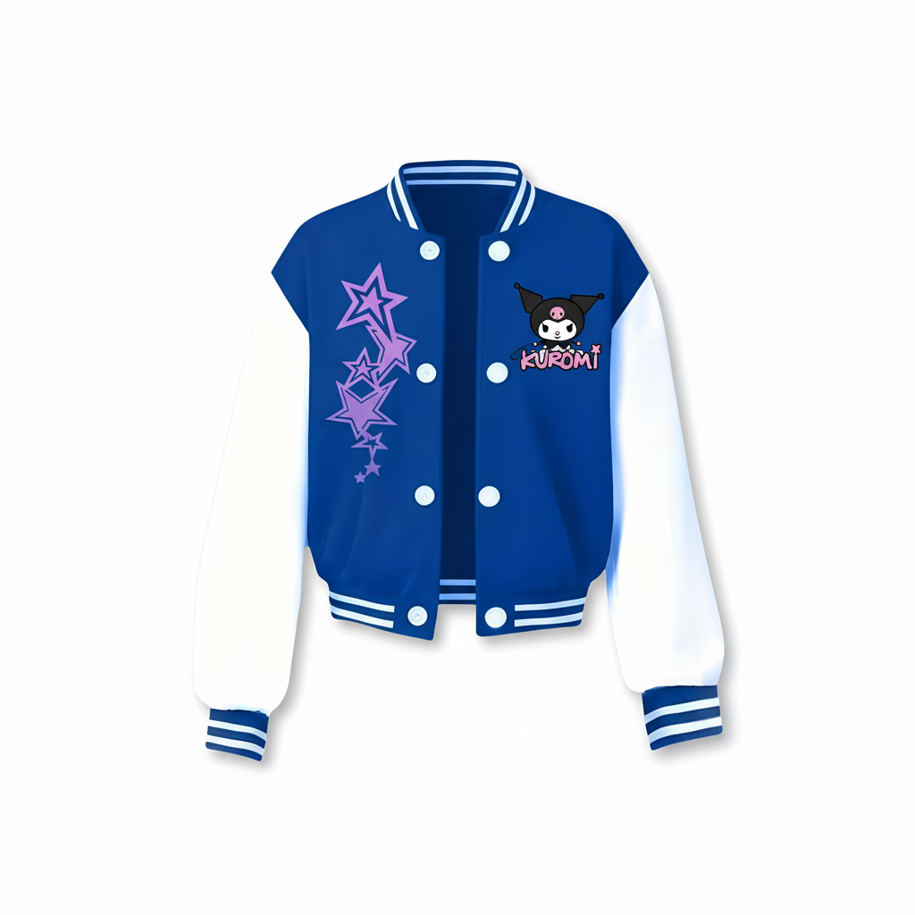 Stylish Kuromi Printed Jacket For Girls 