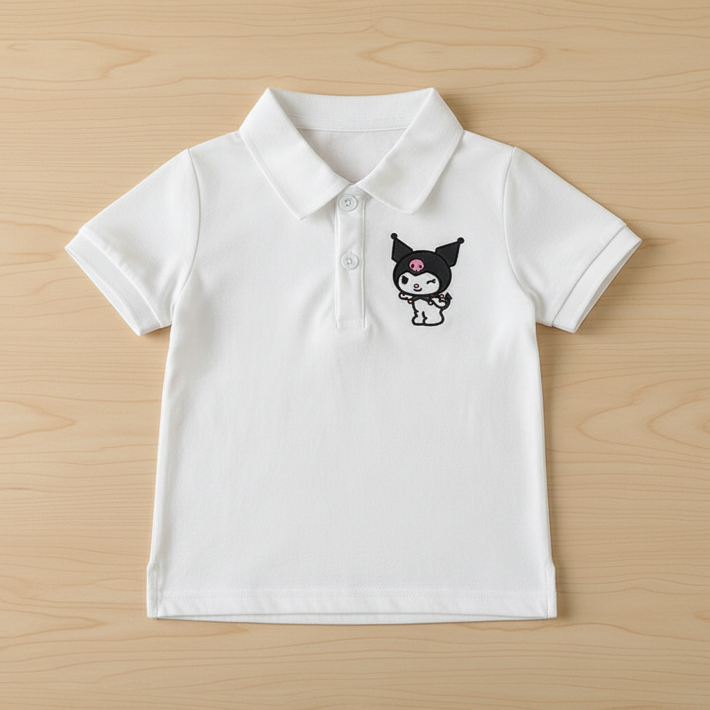 Kuromi Cartoon Character Double Sided Polo For Girls