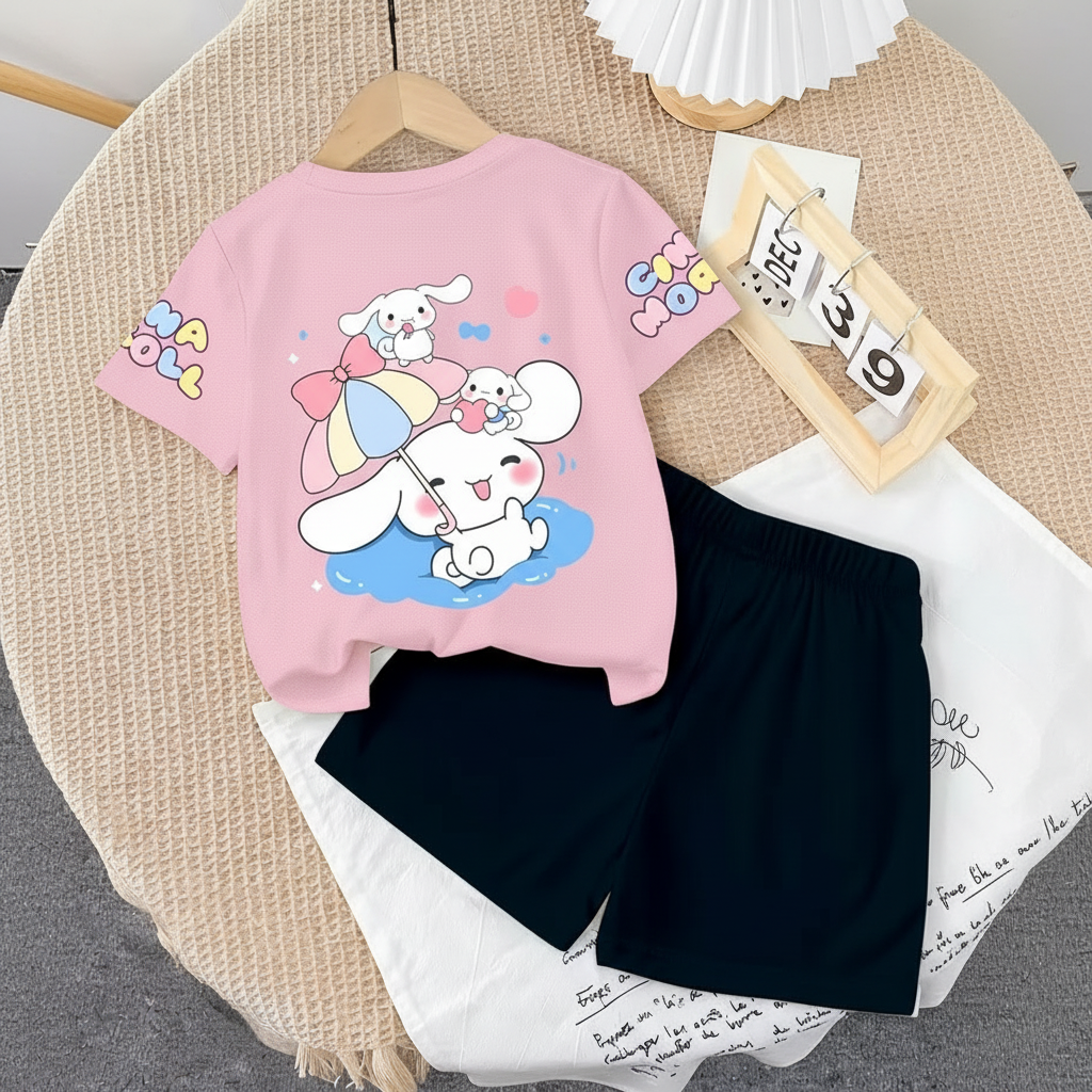 Cinnamoroll Inspired Summer Outfit Set For Girls