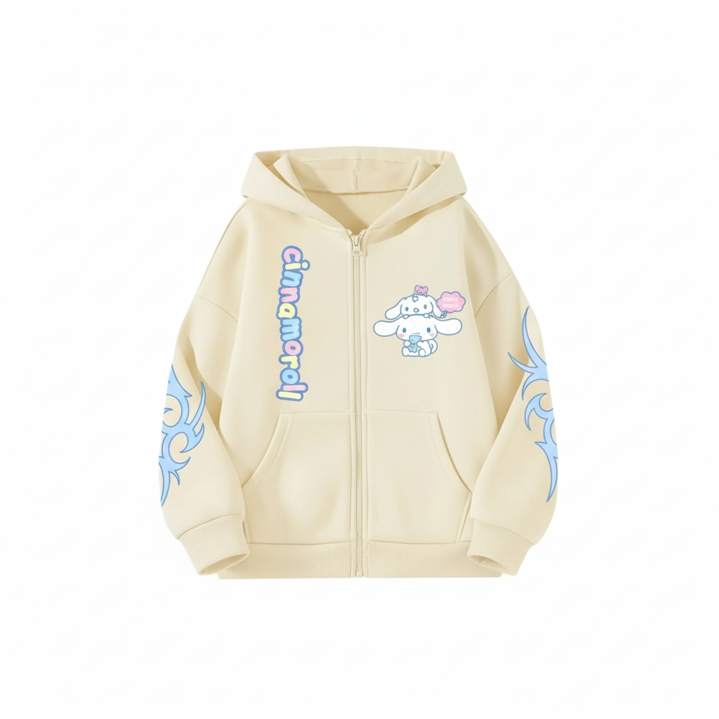 Personalised Stylish Cinnamoroll Themed Hoodie For Girls