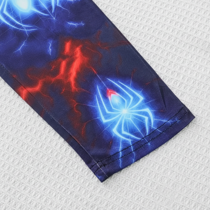 Long Sleeve T Shirt And Pant Set With Spider Design For Boys