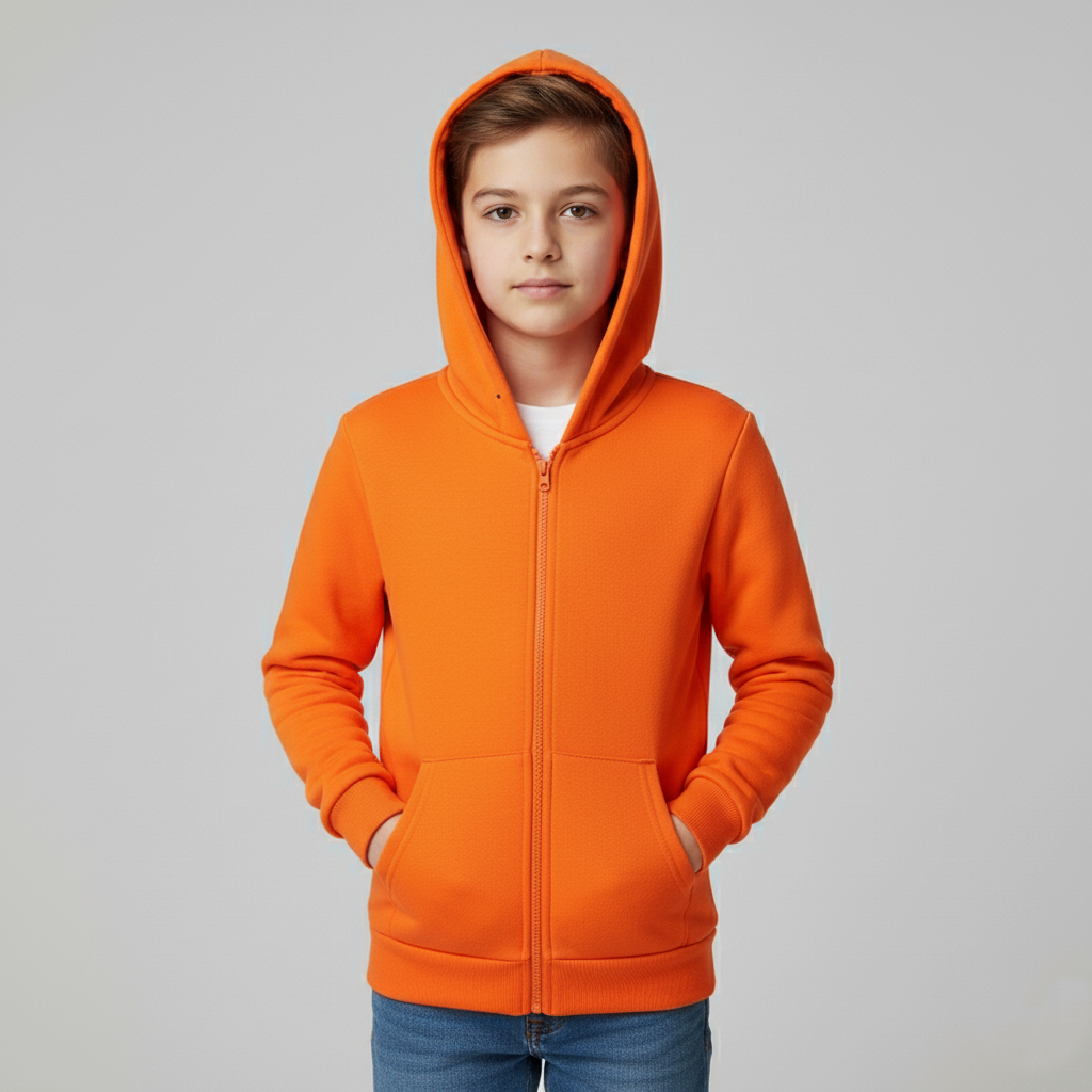 Zip-Up Cotton Casual Pocket Jacket