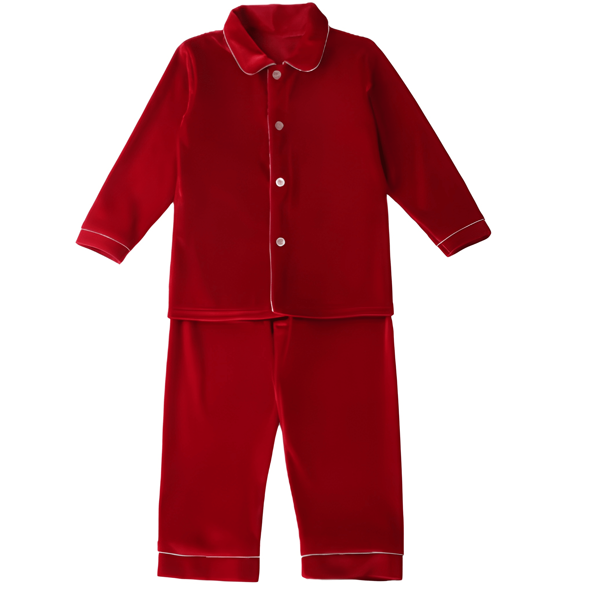 Kids Christmas Flannel Cotton Plaid Pajama Set For Siblings