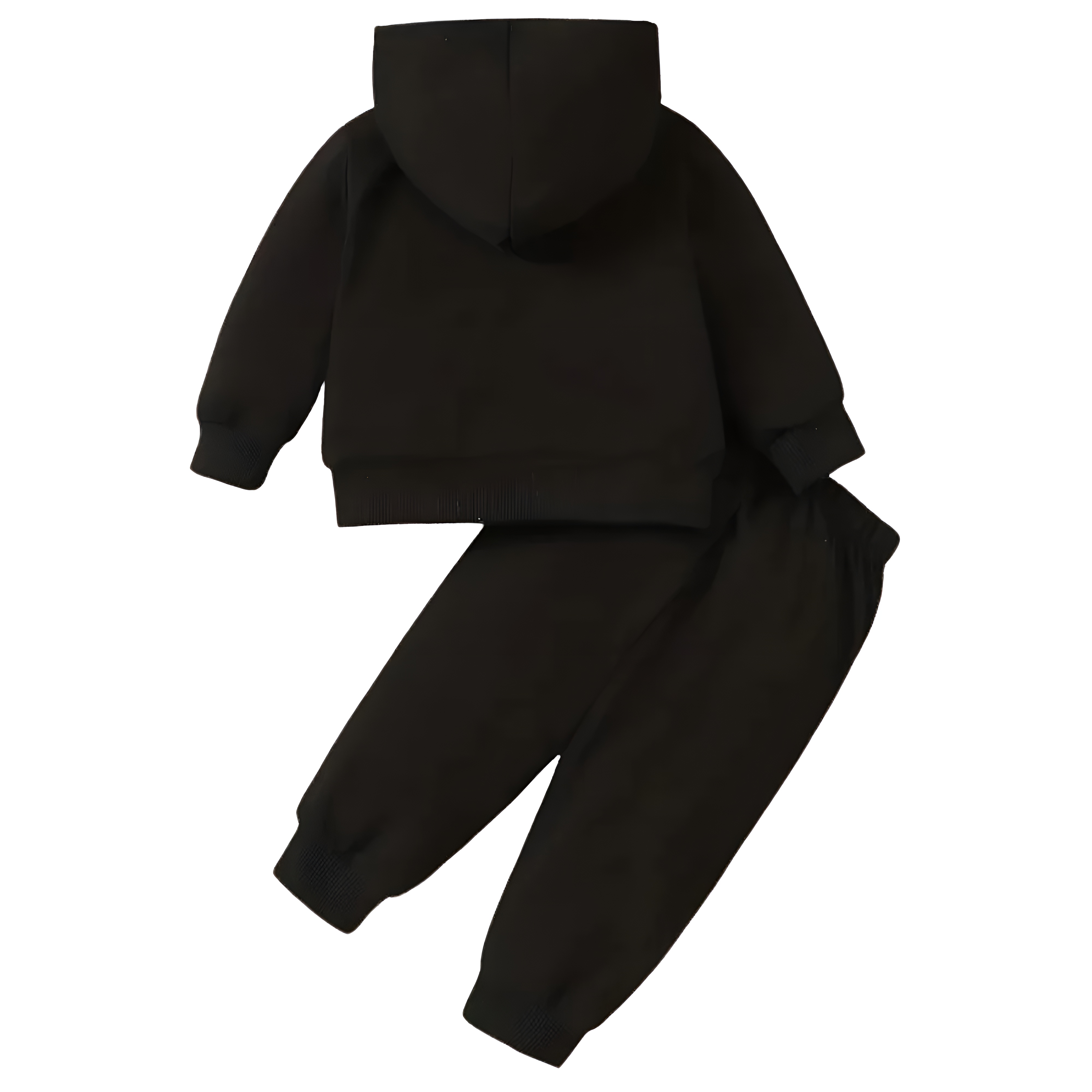 I ️ Love Papa Print Baby Girl Casual Two Piece Hoodie and Sweatpants Set