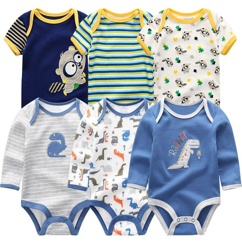 Newborn Baby Rompers Jumpsuit 6Pcs Set-Children Cloth Shop