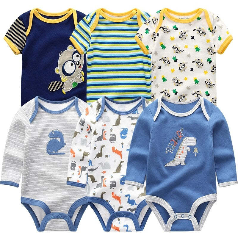 Newborn Baby Rompers Jumpsuit 6Pcs Set-Children Cloth Shop