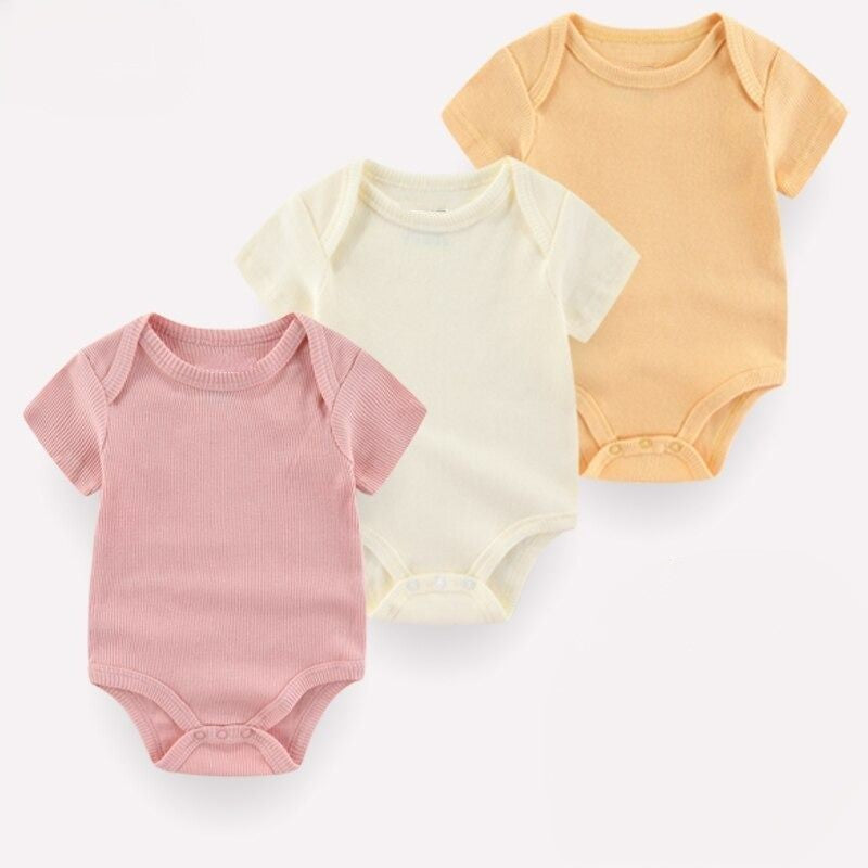 3Pcs Cotton Short Sleeve Toddler Clothes-Children Cloth Shop