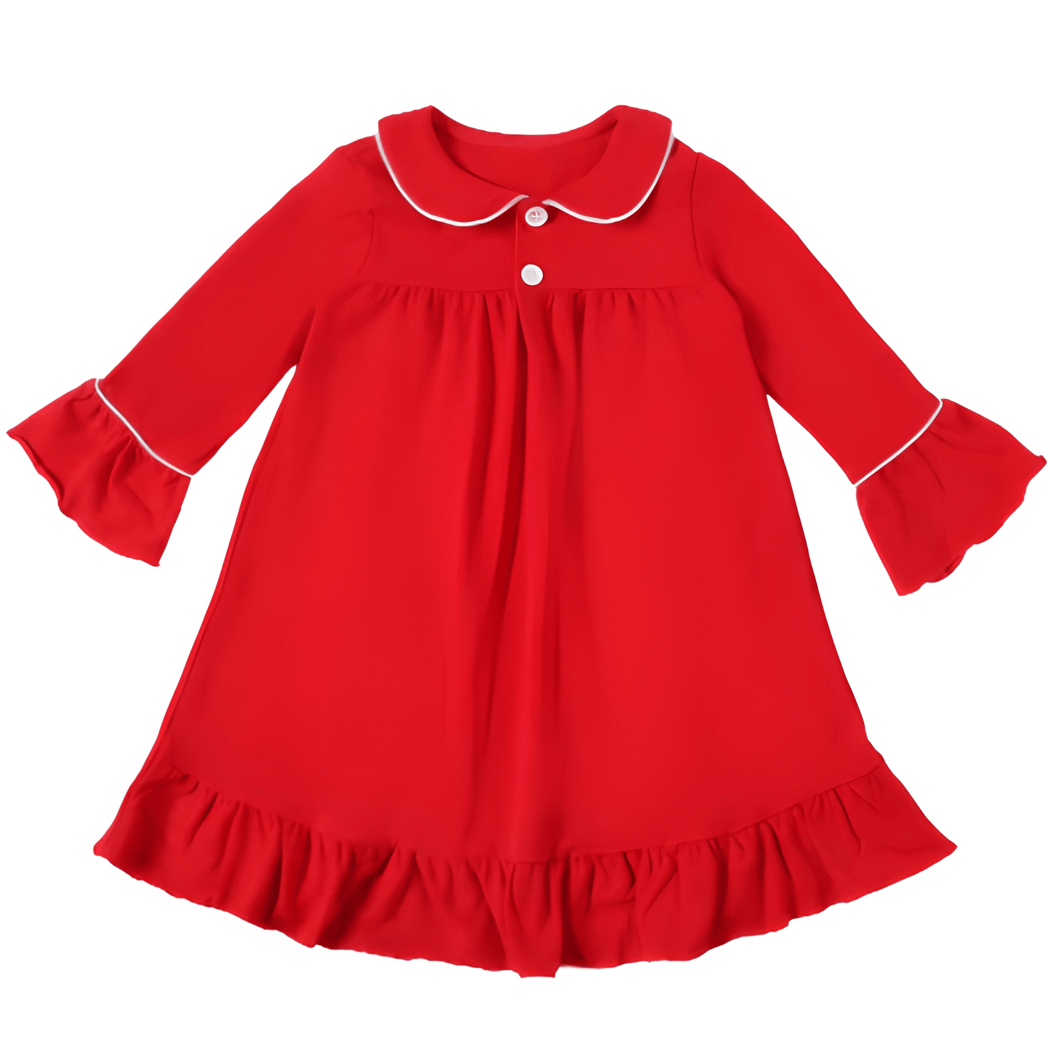 Ruffle Collar Long Sleeve dress