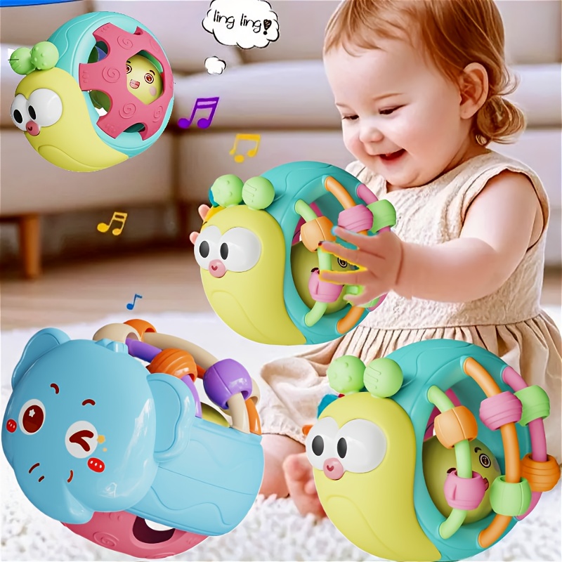 Baby Rattle Snail Elephant Puzzle Toy For Kids 