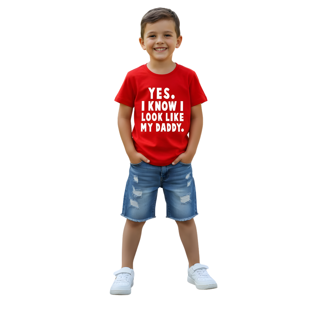 Boys Funny Print Short Sleeve T Shirt