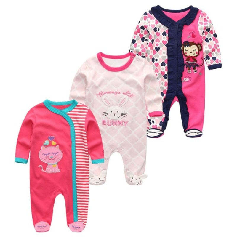 3Pcs Rompers Clothes Set For Newborn Baby-Children Cloth Shop