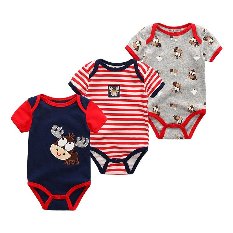 Babies 3 Pieces Onesie Romper Set-Children Cloth Shop
