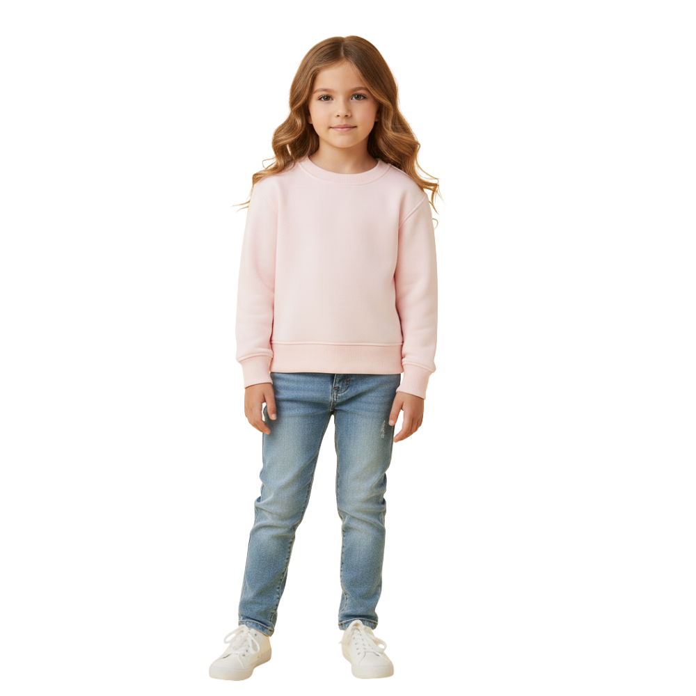 Girls And Toddlers Crew Neck Sweatshirt