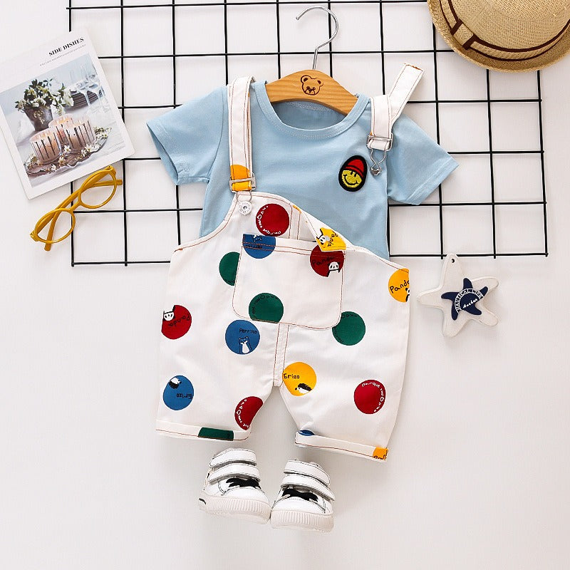 Unisex Cute Cotton Short Sleeve-Children Cloth Shop