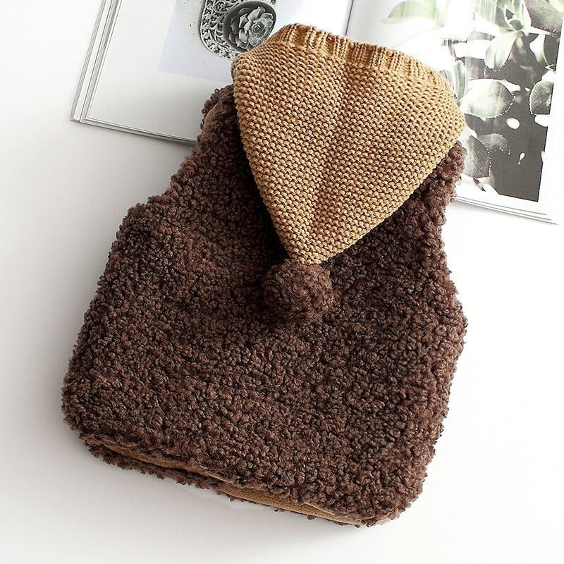 Winter Baby Hooded Knitted Vest Coat-Children Cloth Shop