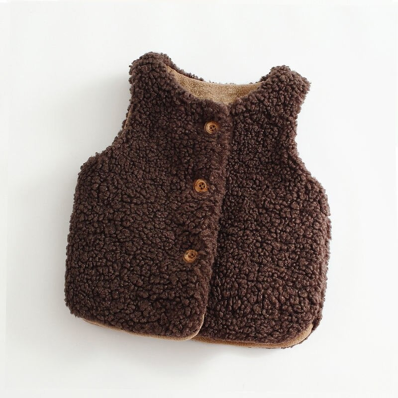 Winter Baby Hooded Knitted Vest Coat-Children Cloth Shop