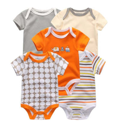 5Pcs Multicolor Unicorn Girls Bodysuit Sets-Children Cloth Shop