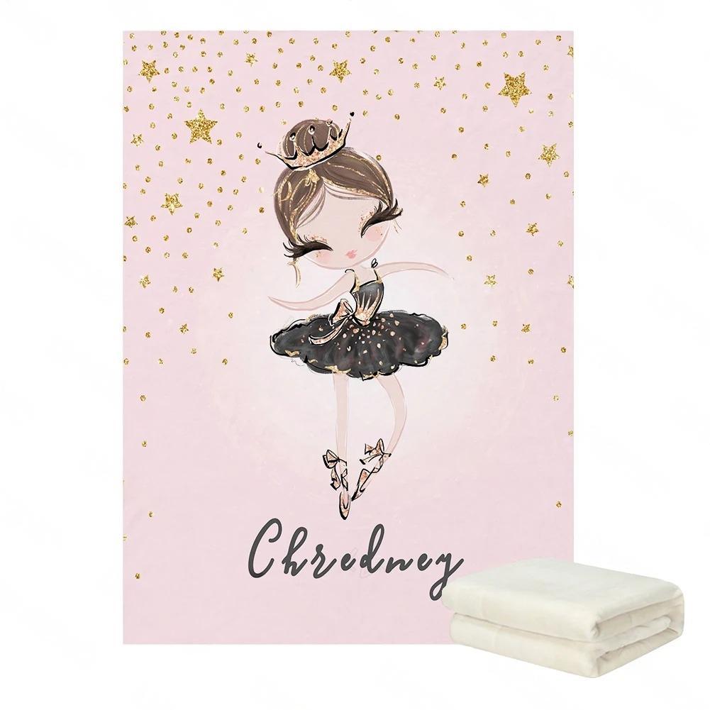 Custom Ballerina Name Blanket-Children Cloth Shop