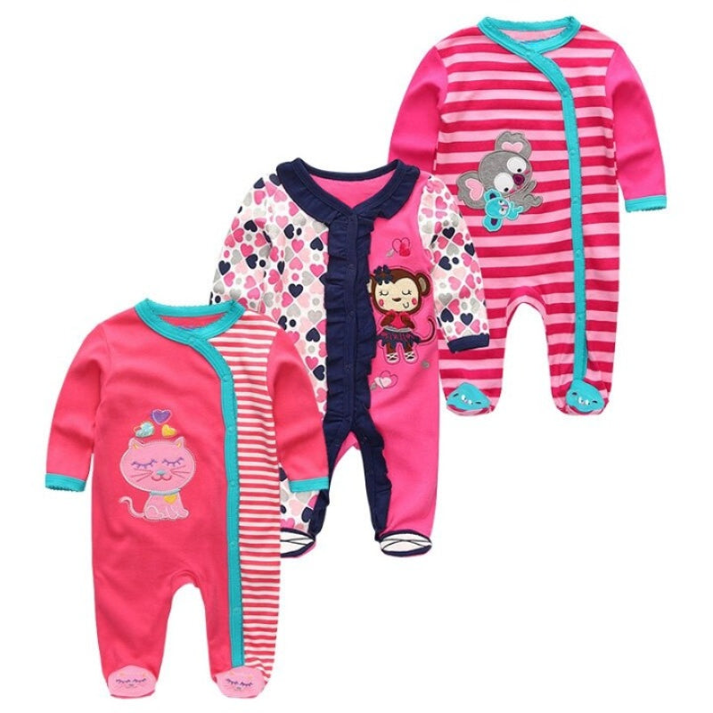3Pcs Rompers Jumpsuit Set For Infant-Children Cloth Shop