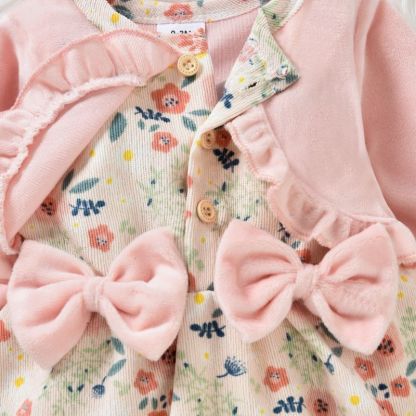 Floral Print Long Sleeves Dress For Girl Baby-Children Cloth Shop