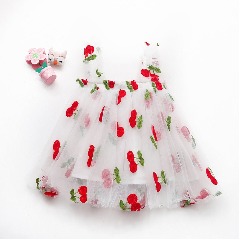 Summer Mesh Fluffy Princess Dresses-Children Cloth Shop