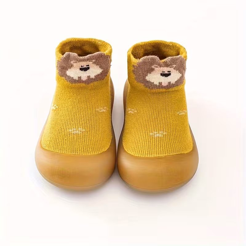 Soft Slip On Printed Non Slip Indoor Spring Shoes For Kids