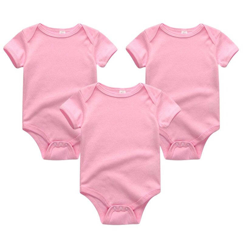 3 Pieces Solid Jumpsuits Set For Newborns-Children Cloth Shop