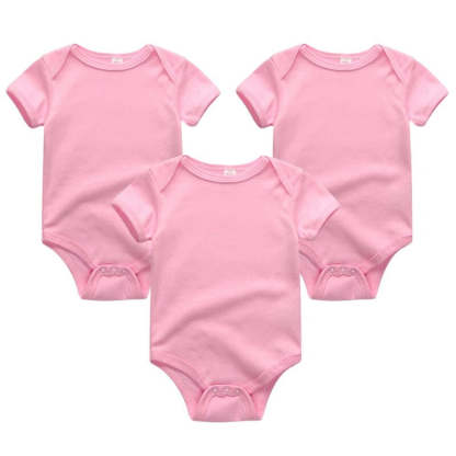 3 Pieces Solid Jumpsuits Set For Newborns-Children Cloth Shop
