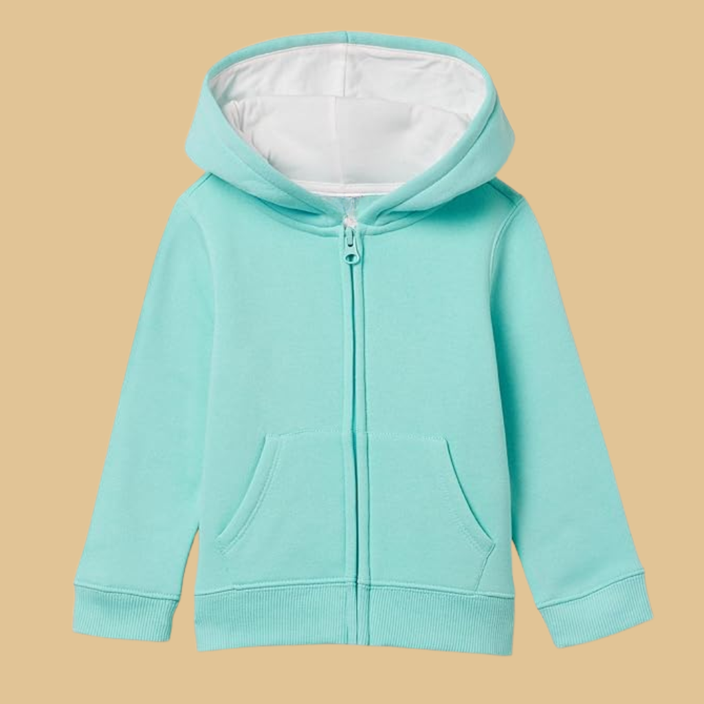 Fleece Zip Up Hoodie Sweatshirt For Girls And Toddlers